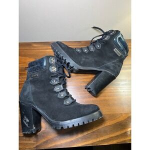 Women's Black Harley Davidson Heeled Boots